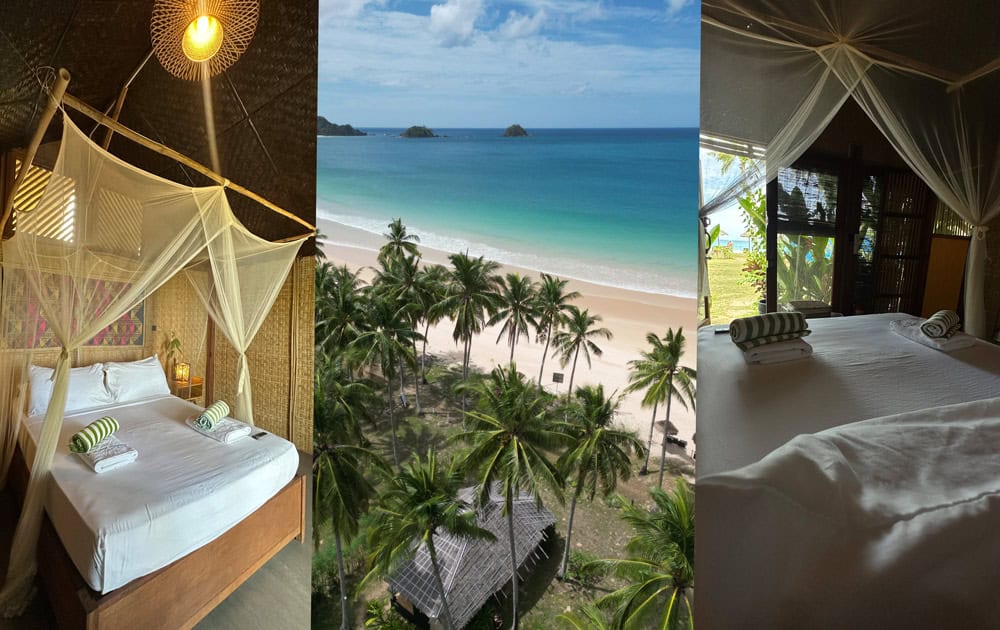 Dormir en Nacpan Beach, El Nido