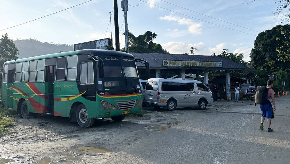 Terminal de buses de Port Barton