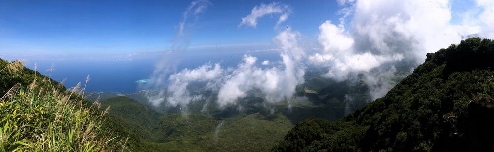 vistas desde la cima del volcán hibok-hibok