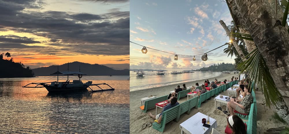 playa de Port Barton pueblo