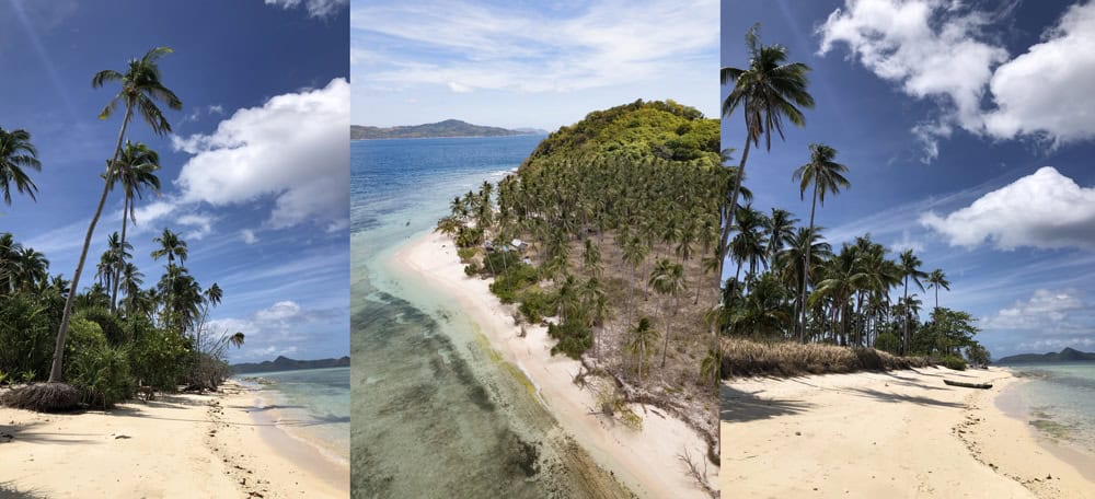 Ginto Island y sus palmeras de postal