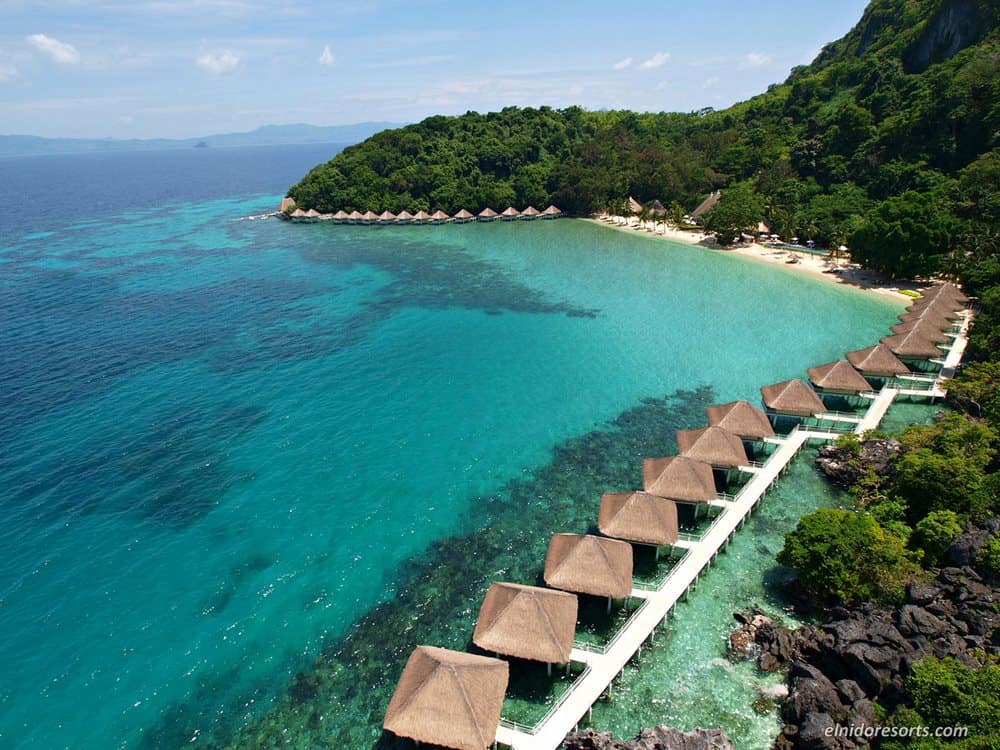 bungalows sobre el mar El Nido Filipinas