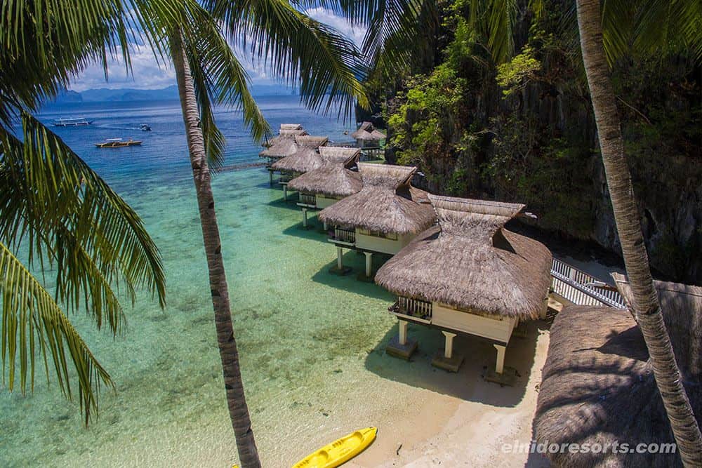 cabañas sobre el agua El Nido Resorts Miniloc Island