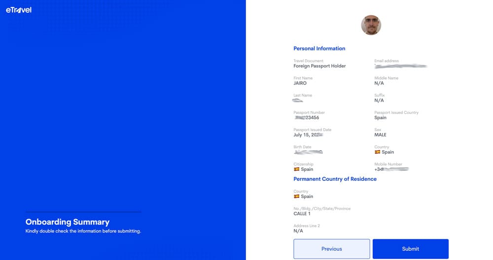 cómo hacer el eTravel para entrar a Filipinas