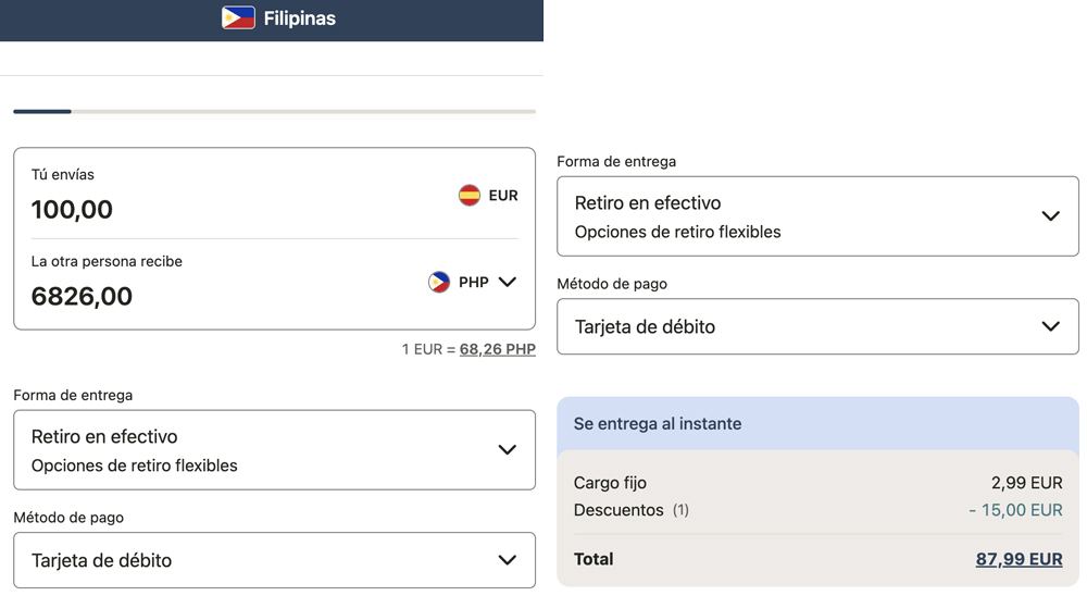 15€ gratis con Remitly