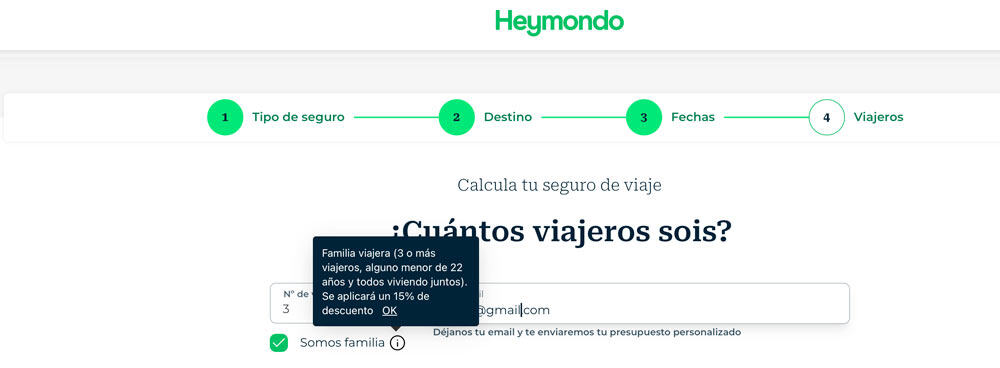 Descuento Heymondo para familias y grupos