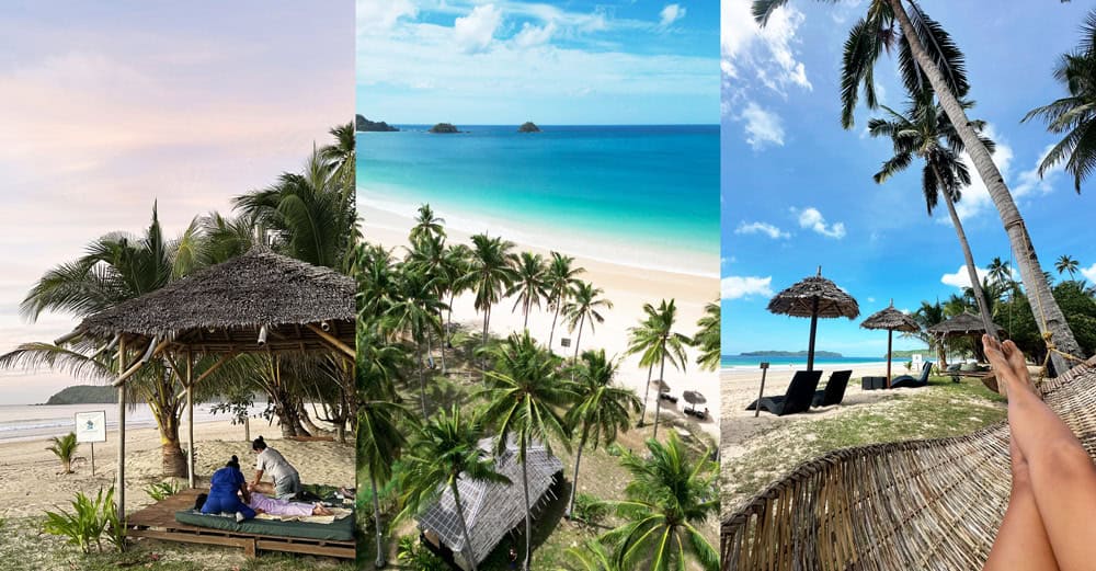 alojamiento Nacpan Beach Palawan